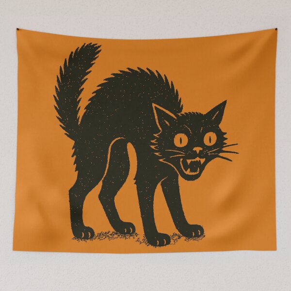 Item preview, Black Cat Hiss designed and sold by Teeseas Wave.