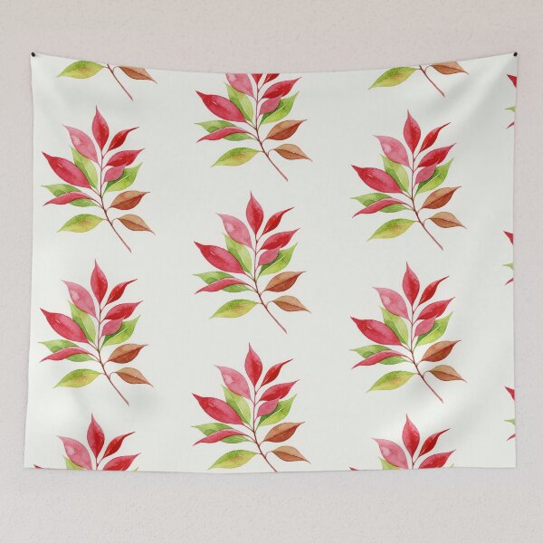 Item preview, Branch with leaves in autumn colors designed and sold by Design4uStudio.