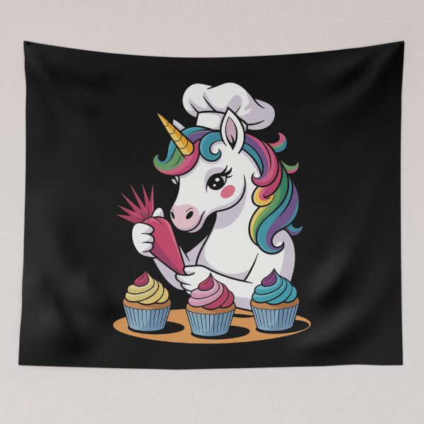 Item preview, Unicorn Cupcake Funny Baking Cake Rainbow designed and sold by waazwee6.