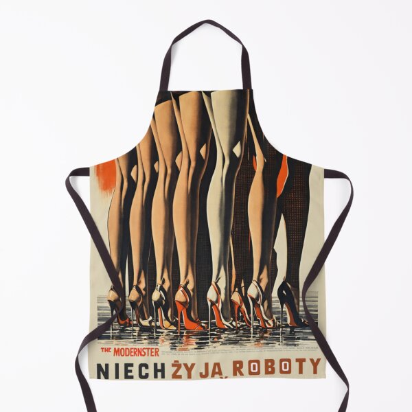 Item preview, "LOVE LIVE THE ROBOTS" Polish-themed Retro Hybrid AI Art  designed and sold by NickWhittleArt.