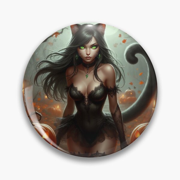 Item preview, Halloween Catgirl – Enchanted Night Beauty designed and sold by AmetistLight.