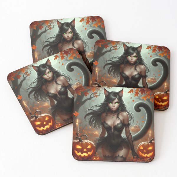 Item preview, Halloween Catgirl – Enchanted Night Beauty designed and sold by AmetistLight.