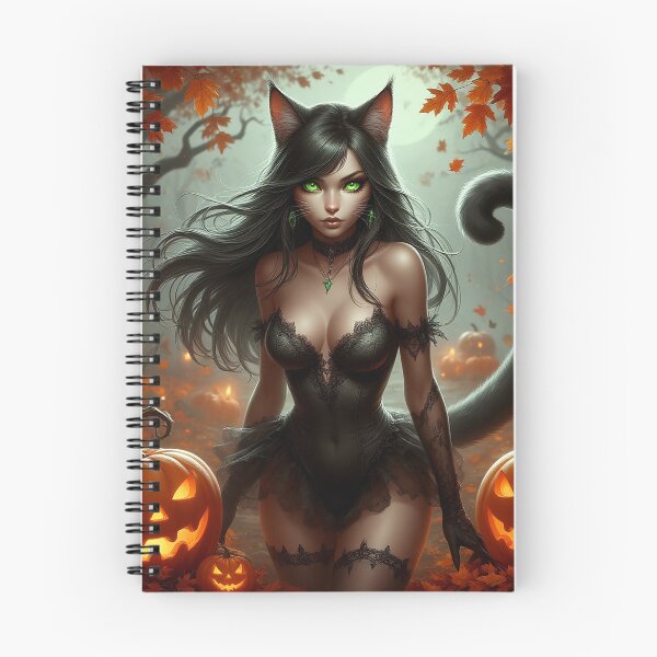 Item preview, Halloween Catgirl – Enchanted Night Beauty designed and sold by AmetistLight.