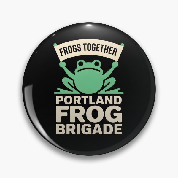 Item preview, Portland Frog Brigade - This design is for everyone who believes in unity, creative resistance, and the power of peaceful protest. designed and sold by ZyziowskyArt.