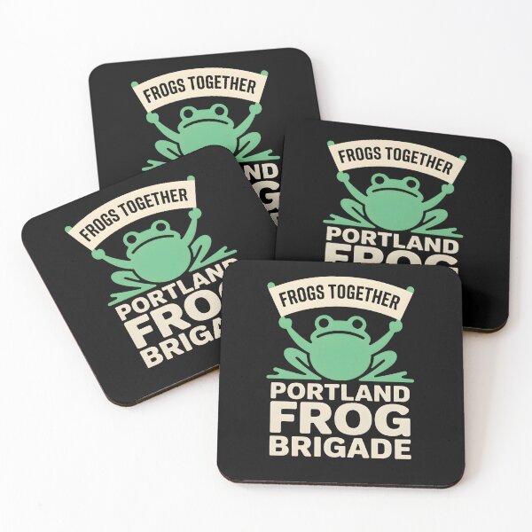 Item preview, Portland Frog Brigade - This design is for everyone who believes in unity, creative resistance, and the power of peaceful protest. designed and sold by ZyziowskyArt.