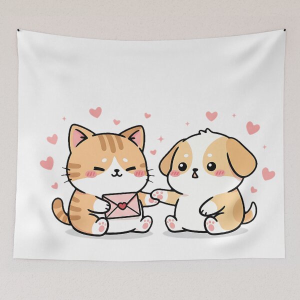 Item preview, Chibi Cat Love Note – Cute Fat Kitty Sending Secret Valentine designed and sold by meesub.