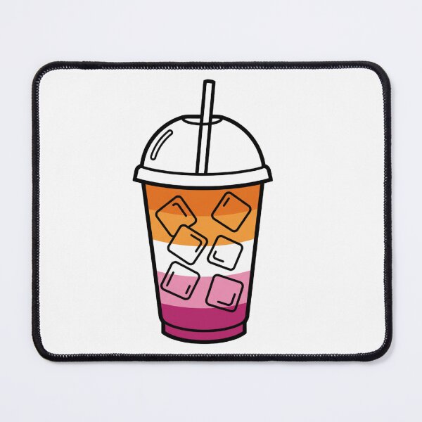 Item preview, Funny Lesbian Pride Flag Iced Coffee designed and sold by Sapphic-Charm.