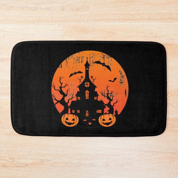 Item preview, Halloween Poster "Haunted House & Pumpkins" - Dark and Festive Atmosphere designed and sold by Wawan35200.