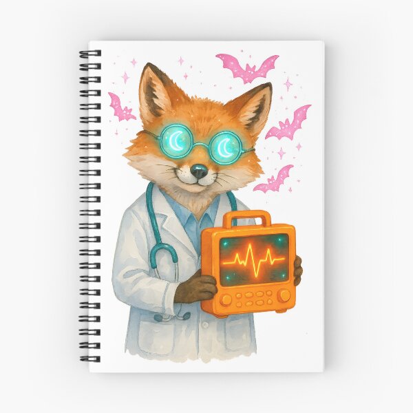 Item preview, Neon Fox BMET Art Print | Biomedical Technician Glow Inspiration Poster designed and sold by ClinicalHubs.