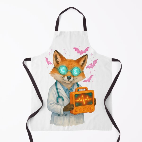 Item preview, Neon Fox BMET Art Print | Biomedical Technician Glow Inspiration Poster designed and sold by ClinicalHubs.