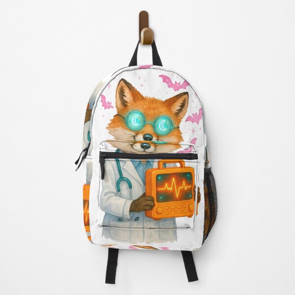 Item preview, Neon Fox BMET Art Print | Biomedical Technician Glow Inspiration Poster designed and sold by ClinicalHubs.