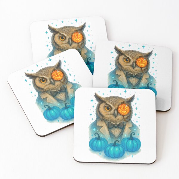 Item preview, Owl Doctor Halloween Glow Art Print | Whimsical Neon Medical Decor designed and sold by ClinicalHubs.