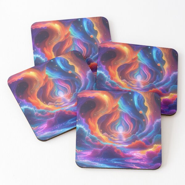 Item preview, abstract fantasy world colorful background wallpaper designed and sold by evanurozi.