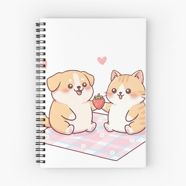 Item preview, Cute Chibi Dog Feeding Strawberry – Fat Puppy & Cat Valentine Love designed and sold by meesub.