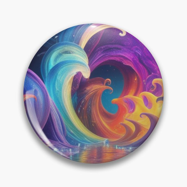 Item preview, abstract fantasy world colorful background wallpaper designed and sold by evanurozi.