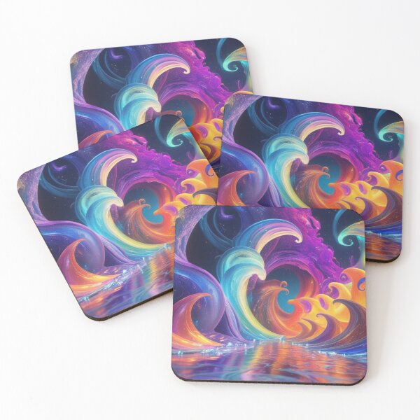 Item preview, abstract fantasy world colorful background wallpaper designed and sold by evanurozi.