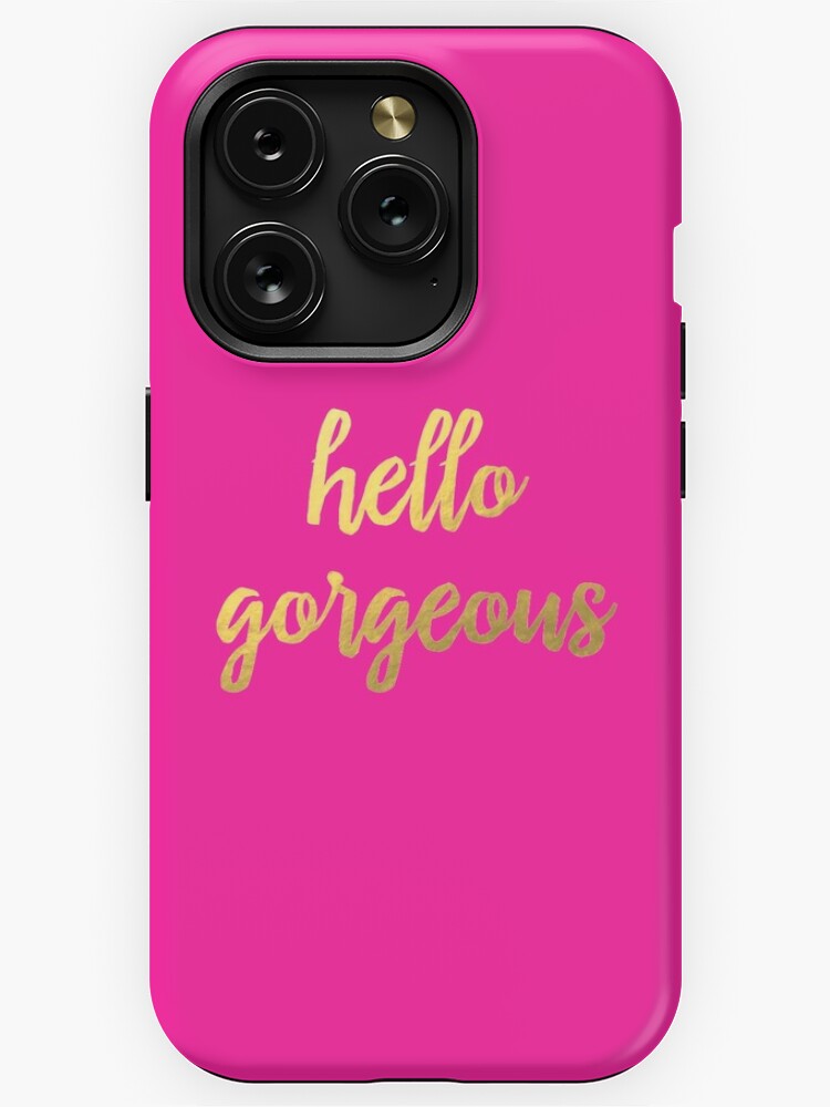 Hello Gorgeous V2 Hot Pink and Faux Gold Foil