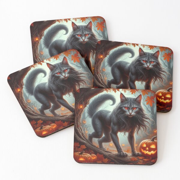 Item preview, Demon Cat – Halloween Dark Fantasy Creature designed and sold by AmetistLight.