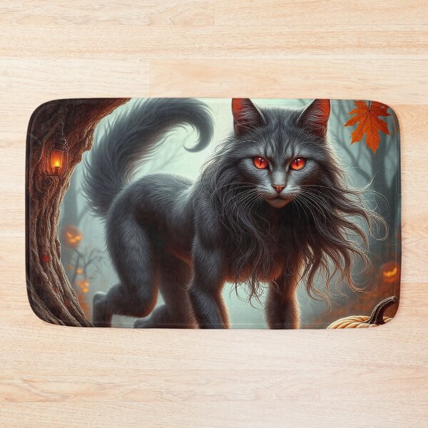 Item preview, Demon Cat – Halloween Dark Fantasy Creature designed and sold by AmetistLight.