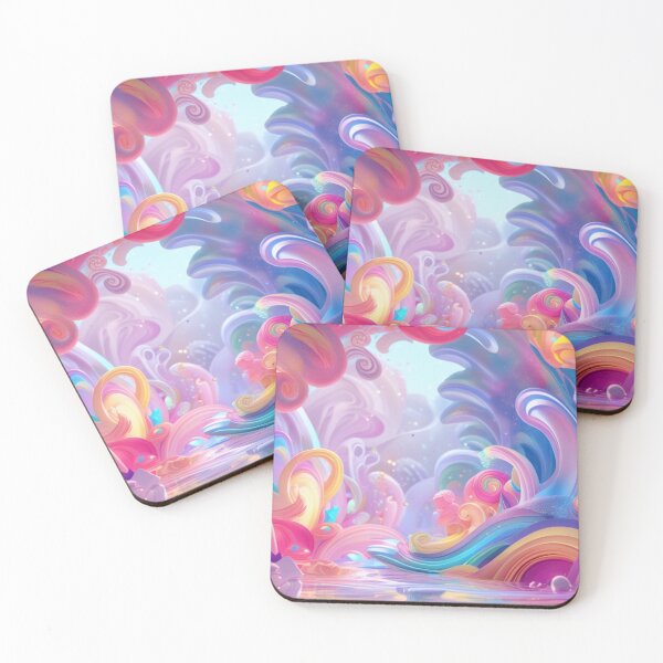 Item preview, abstract fantasy world colorful background wallpaper designed and sold by evanurozi.