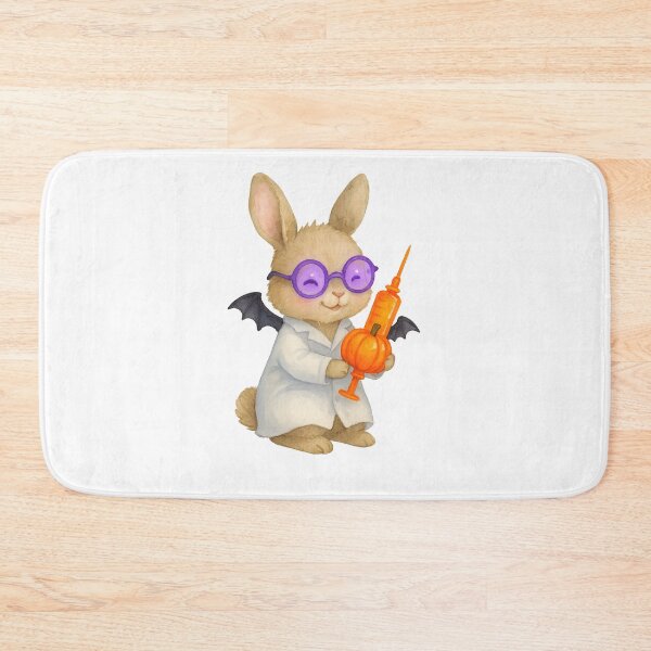 Item preview, Bunny Nurse Neon Glow Art Print | Whimsical Pediatric Nursing Illustration designed and sold by ClinicalHubs.