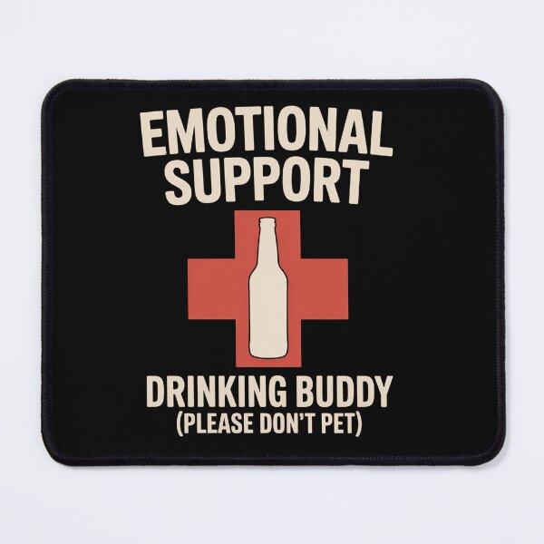 Item preview, Emotional Support Drinking Buddy designed and sold by SlogariArt.