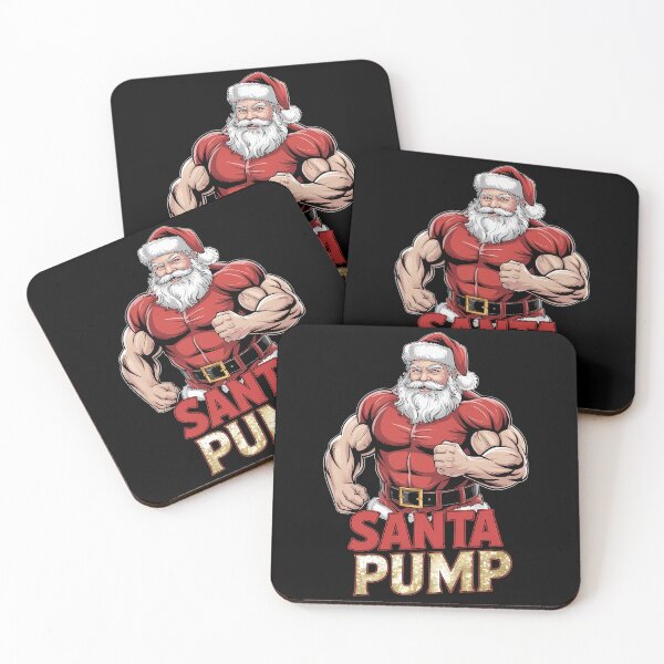 Item preview, Fitness Santa Humor Xmas Gym Santa Claus designed and sold by LunaCrazeArt.