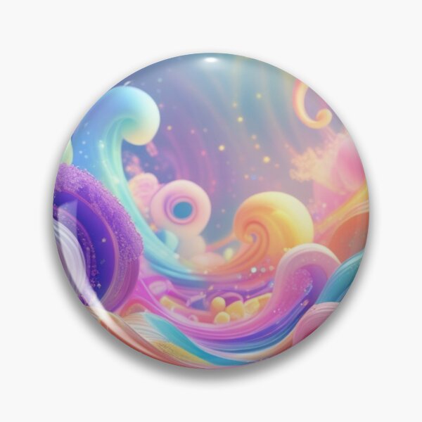 Item preview, abstract fantasy world colorful background wallpaper designed and sold by evanurozi.