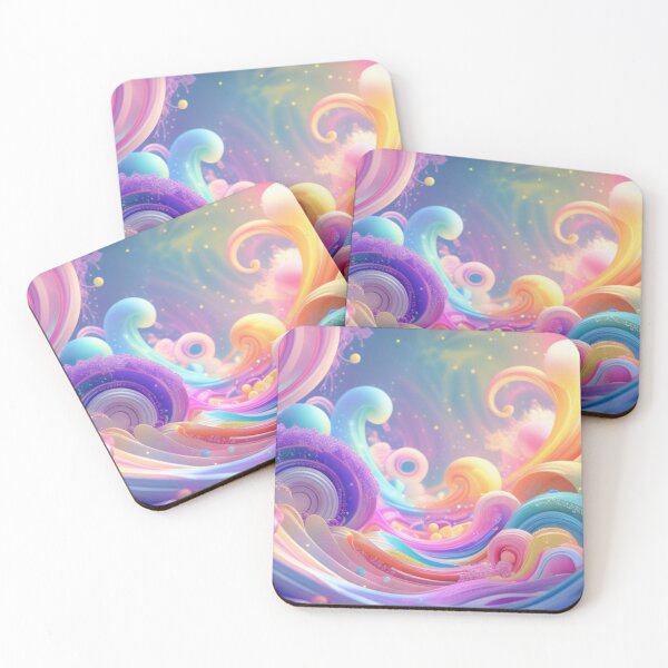 Item preview, abstract fantasy world colorful background wallpaper designed and sold by evanurozi.