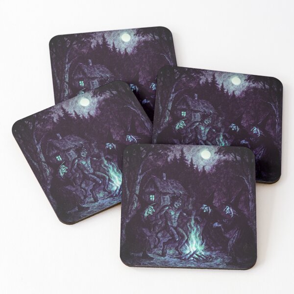 Item preview, Witches dance with the devil (dark version) designed and sold by Palatinasart.