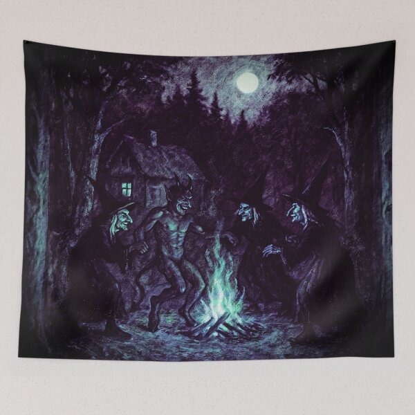 Item preview, Witches dance with the devil (dark version) designed and sold by Palatinasart.