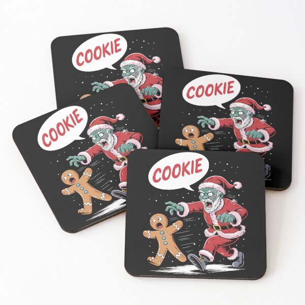 Item preview, Funny Christmas Zombie Santa And Gingerbread designed and sold by LunaCrazeArt.