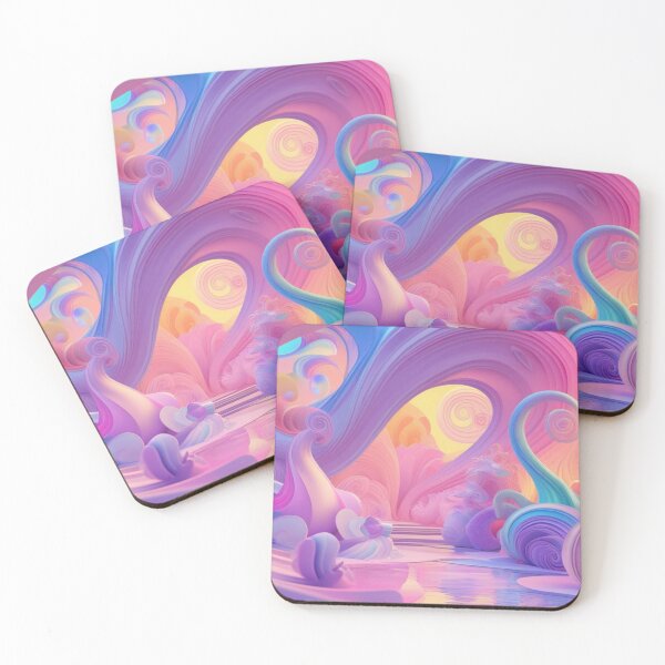 Item preview, abstract fantasy world colorful background wallpaper designed and sold by evanurozi.