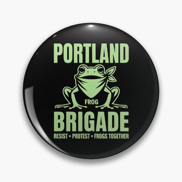 Item preview, Portland Frog Brigade - This design is for everyone who believes in unity, creative resistance, and the power of peaceful protest. designed and sold by ZyziowskyArt.