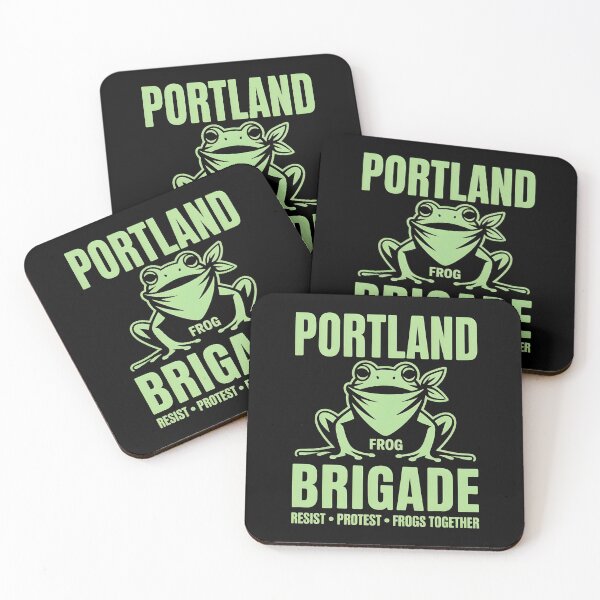 Item preview, Portland Frog Brigade - This design is for everyone who believes in unity, creative resistance, and the power of peaceful protest. designed and sold by ZyziowskyArt.