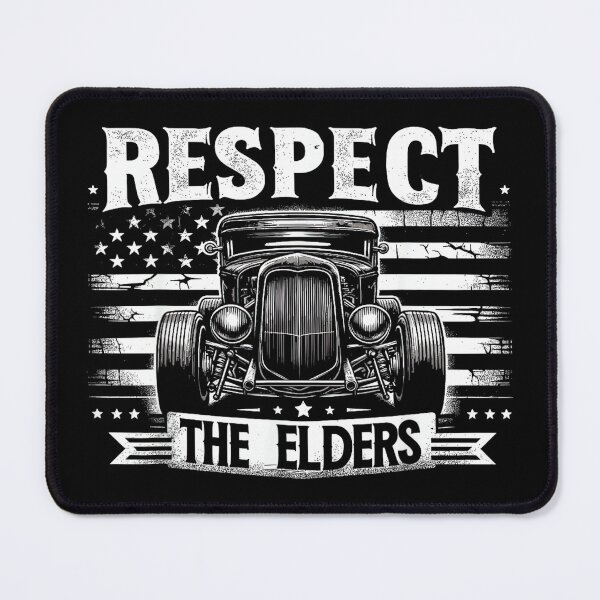 Item preview, Hot Rod Grandpa, Respect The Elders, Patriotic Rat Rod Car designed and sold by MarkVHulings.