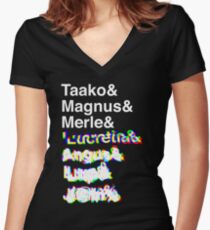 Who? Women's Fitted V-Neck T-Shirt