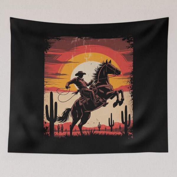 Item preview, Horse Riding Western Cowboy designed and sold by SlogariArt.