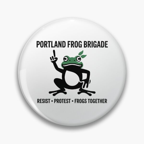 Item preview, Portland Frog Brigade - This design is for everyone who believes in unity, creative resistance, and the power of peaceful protest. designed and sold by ZyziowskyArt.