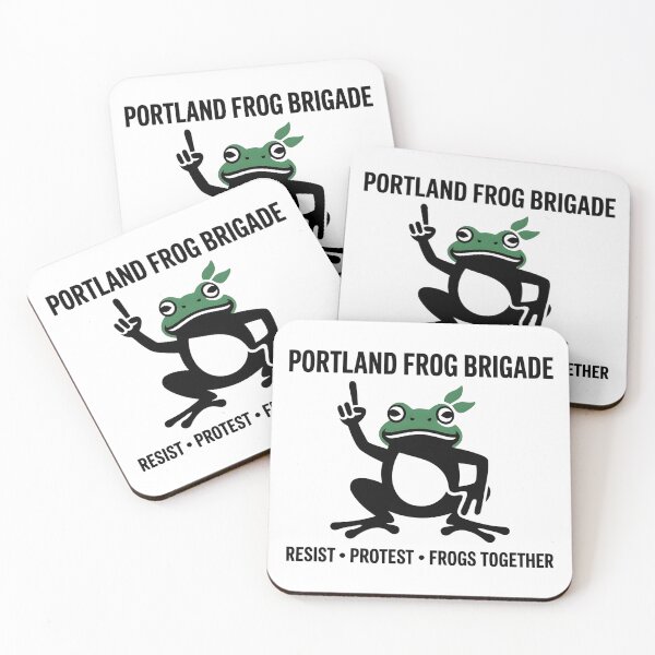 Item preview, Portland Frog Brigade - This design is for everyone who believes in unity, creative resistance, and the power of peaceful protest. designed and sold by ZyziowskyArt.