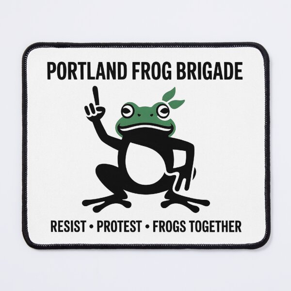 Item preview, Portland Frog Brigade - This design is for everyone who believes in unity, creative resistance, and the power of peaceful protest. designed and sold by ZyziowskyArt.