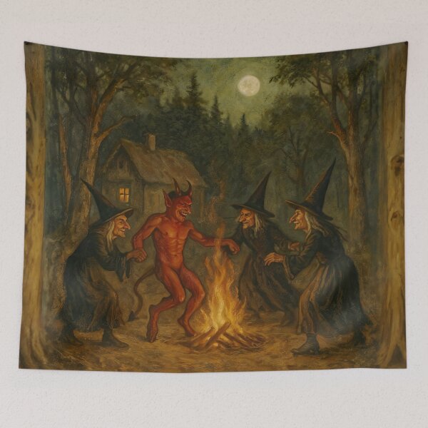 Item preview, Witches dance with the devil designed and sold by Palatinasart.