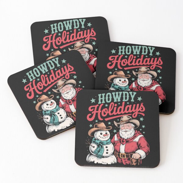 Item preview, Howdy Holiday Gingerbread Cowboy Santa Christmas Western designed and sold by LunaCrazeArt.
