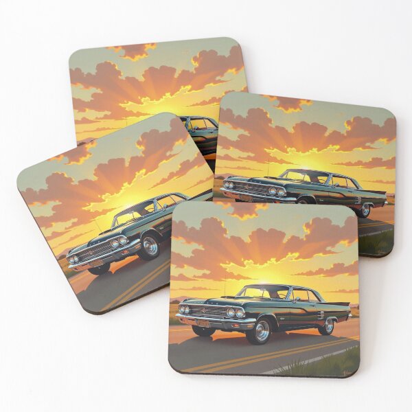 Item preview, Sunset Muscle Ride – Classic Power in Motion designed and sold by FotoworldEdel.