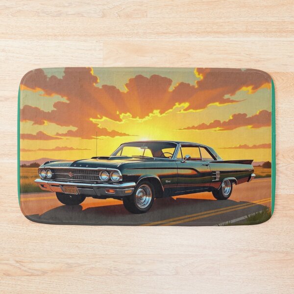 Item preview, Sunset Muscle Ride – Classic Power in Motion designed and sold by FotoworldEdel.