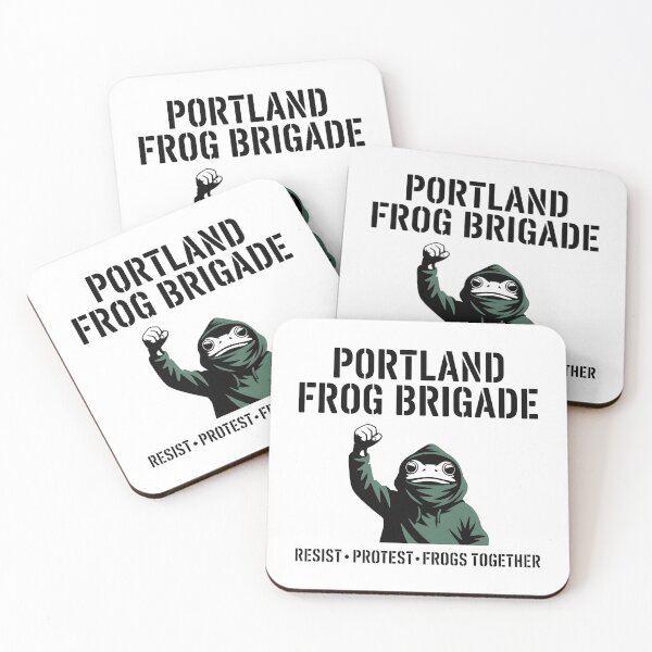Item preview, Portland Frog Brigade - This design is for everyone who believes in unity, creative resistance, and the power of peaceful protest. designed and sold by ZyziowskyArt.