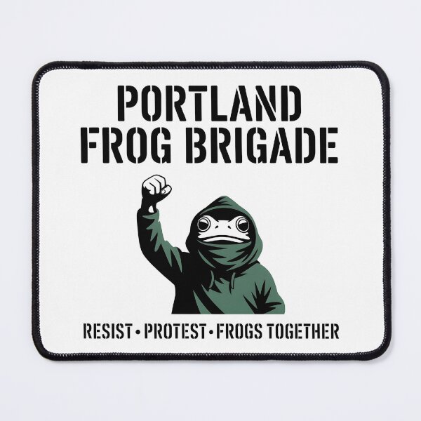Item preview, Portland Frog Brigade - This design is for everyone who believes in unity, creative resistance, and the power of peaceful protest. designed and sold by ZyziowskyArt.