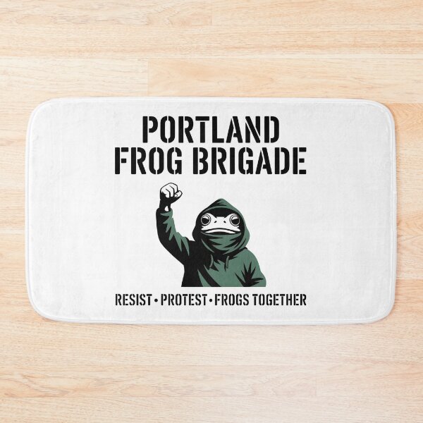 Item preview, Portland Frog Brigade - This design is for everyone who believes in unity, creative resistance, and the power of peaceful protest. designed and sold by ZyziowskyArt.