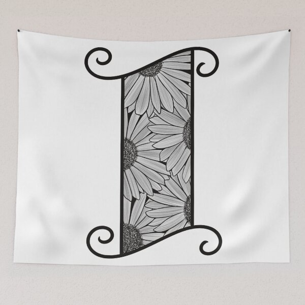 Item preview, Sunflower Inspired Letter I designed and sold by SSN-ART.