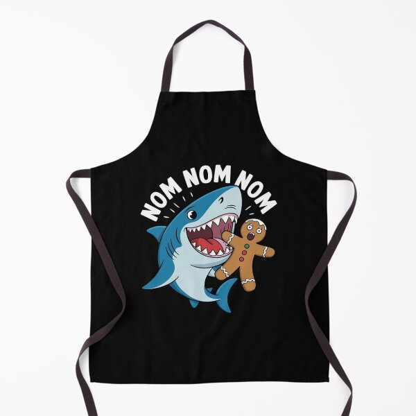 Item preview, Shark Eating Gingerbread Winter Candy Xmas Santa designed and sold by Turbotine.